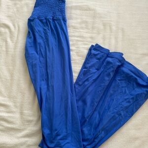 Aerie Vibrant Blue Wide-Leg Leggings